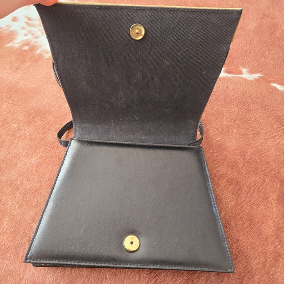 Vintage Brown and Green Suede / Leather Purse - Picture 7 of 11